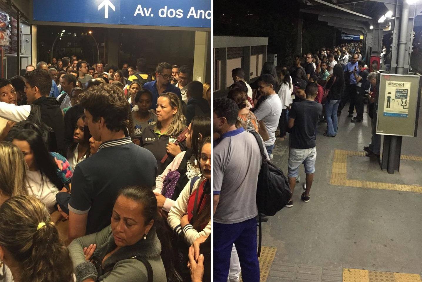 Metrô de BH tem portões fechados por causa de superlotação