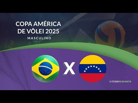 O TEMPO Sports transmite Brasil x Venezuela, pela Copa América masculina de Vôlei