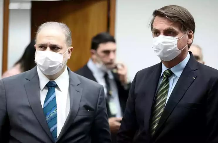 Augusto Aras e Jair Bolsonaro