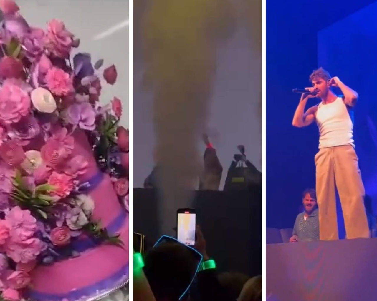 Bolo veio de São Paulo só para a festa, que contou com atrações como DJ Alok e Dubdogz
