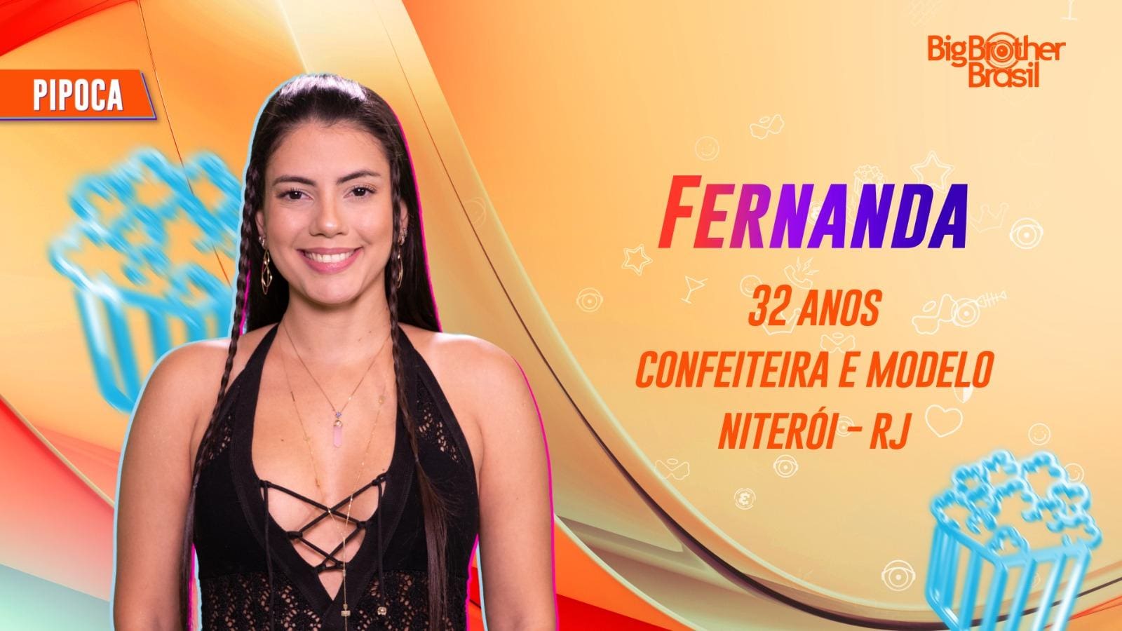 Fernanda é confeiteira e modelo