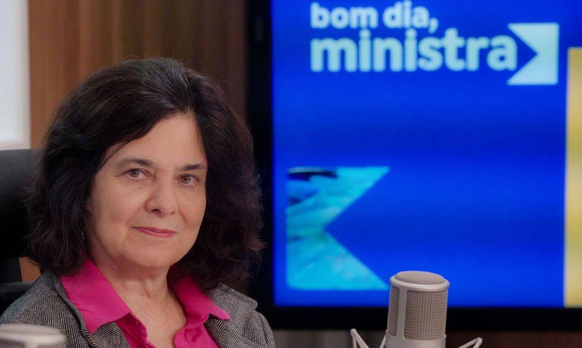 Nísia Trindade participou do programa "Bom Dia, Ministro" da EBC nesta quarta-feira (21)