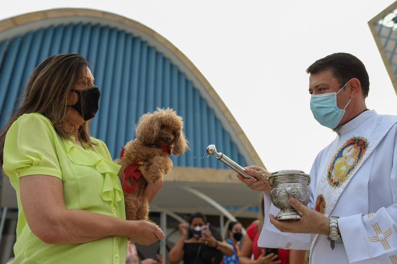 Tradicional bênção dos animais fez parte da programação