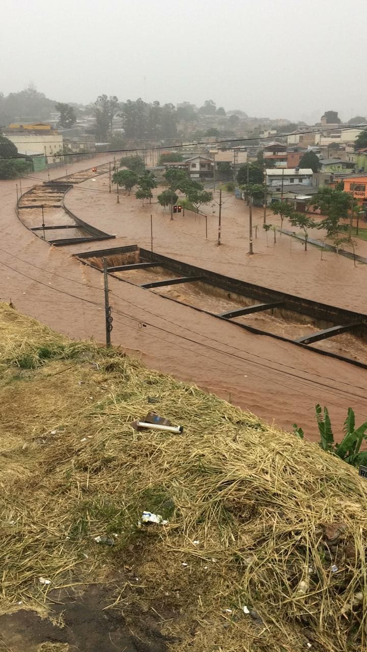 Avenida Teresa Cristina chuva BH