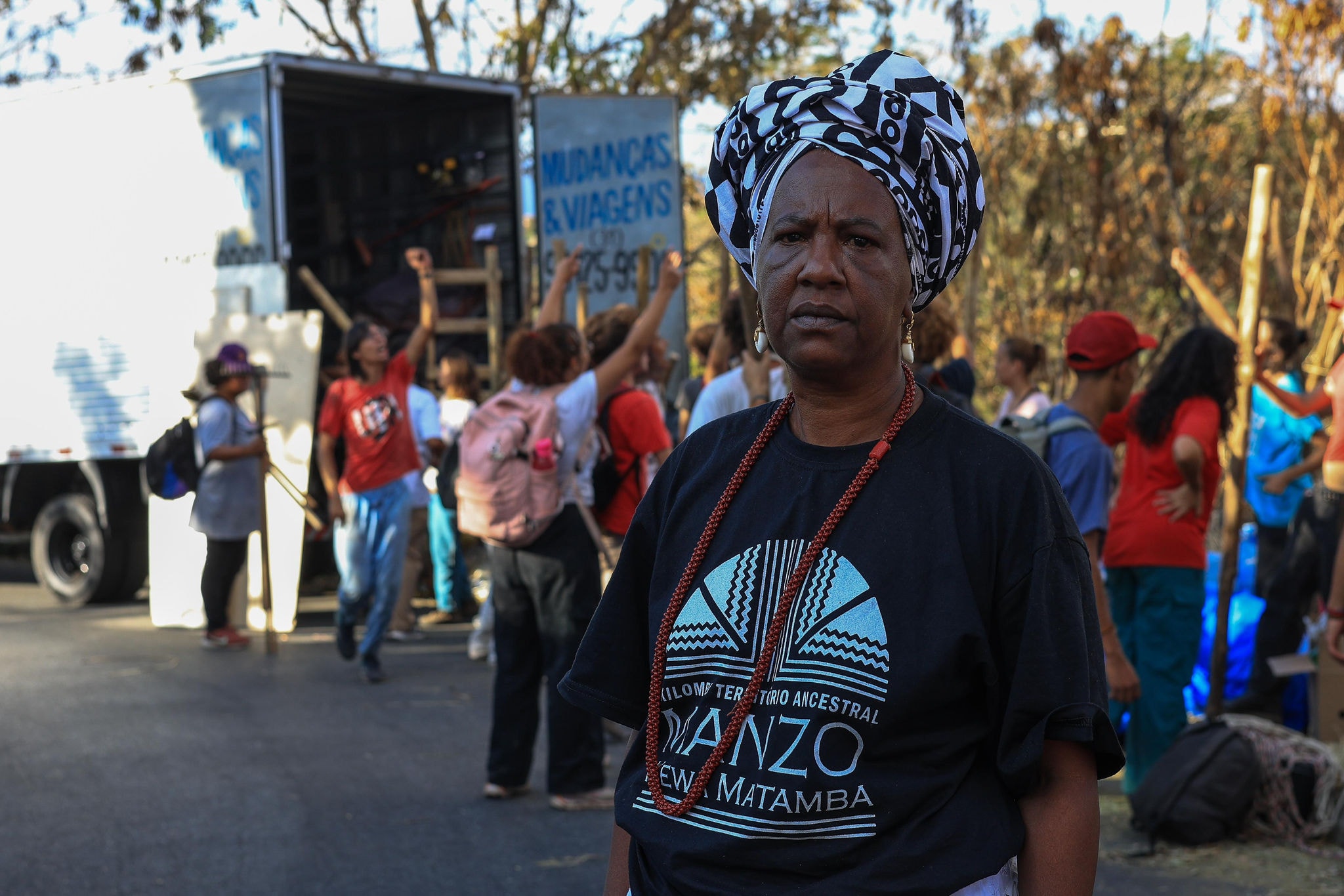Makota Cássia Kidoialê, liderança do quilombo Manzo Ngunzo Kaiango