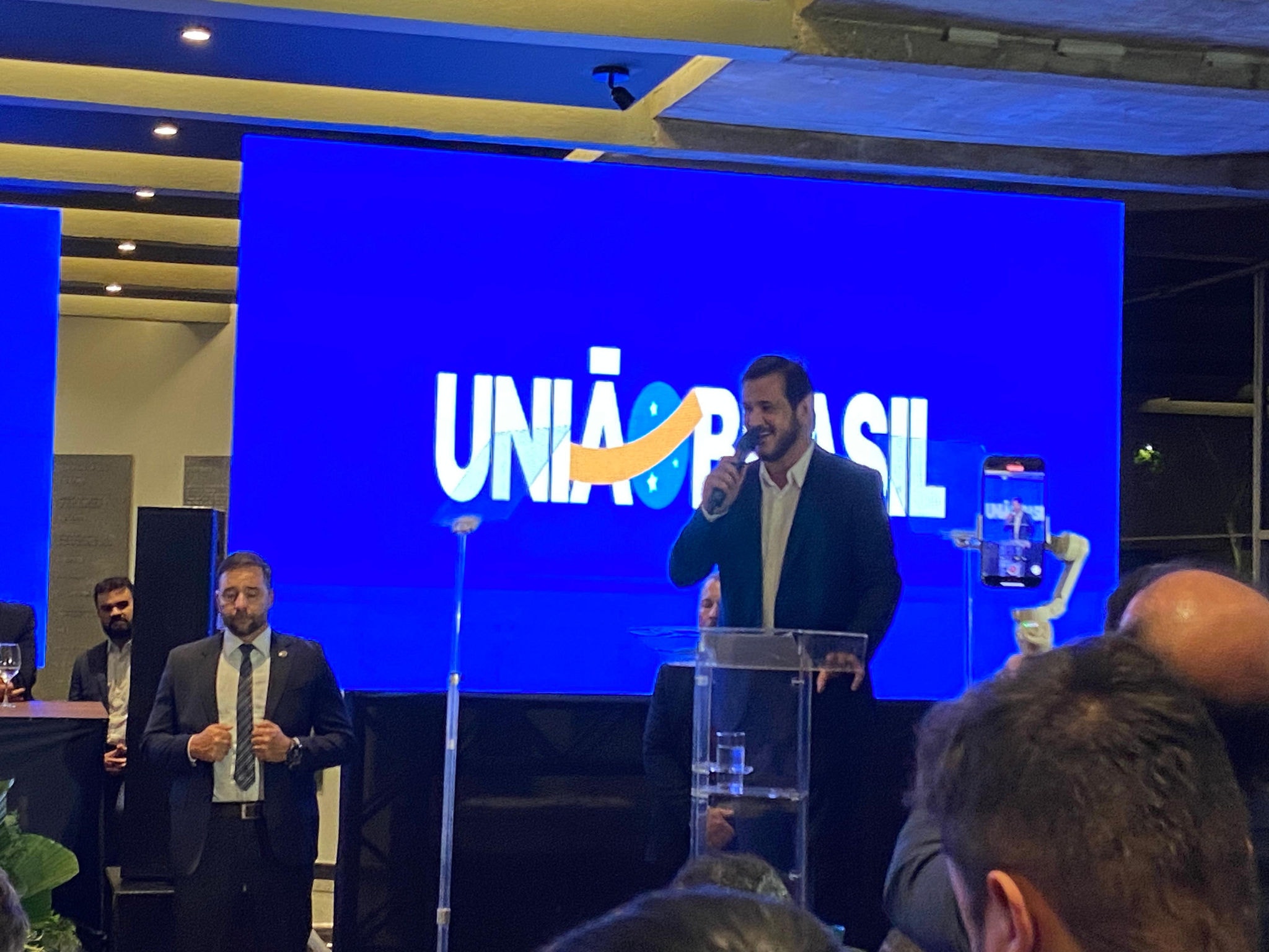 Cerimônia de posse de Antonio Rueda como presidente do União Brasil