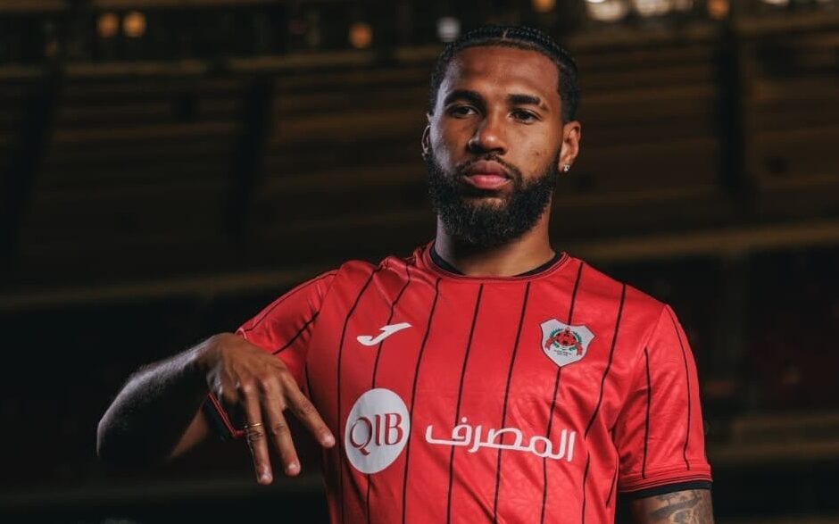 Wesley é anunciado pelo Al-Rayyan no seu site oficial (Foto: Divulgação/Al-Rayyan)
