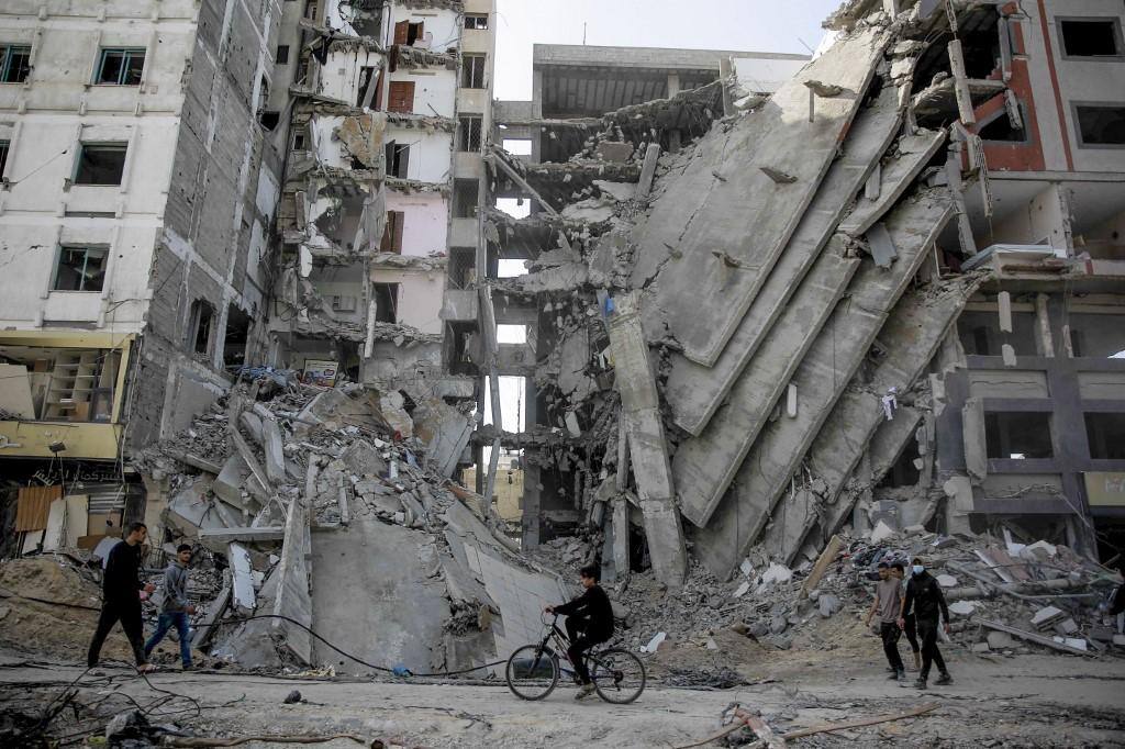 Destruição na Faixa de Gaza