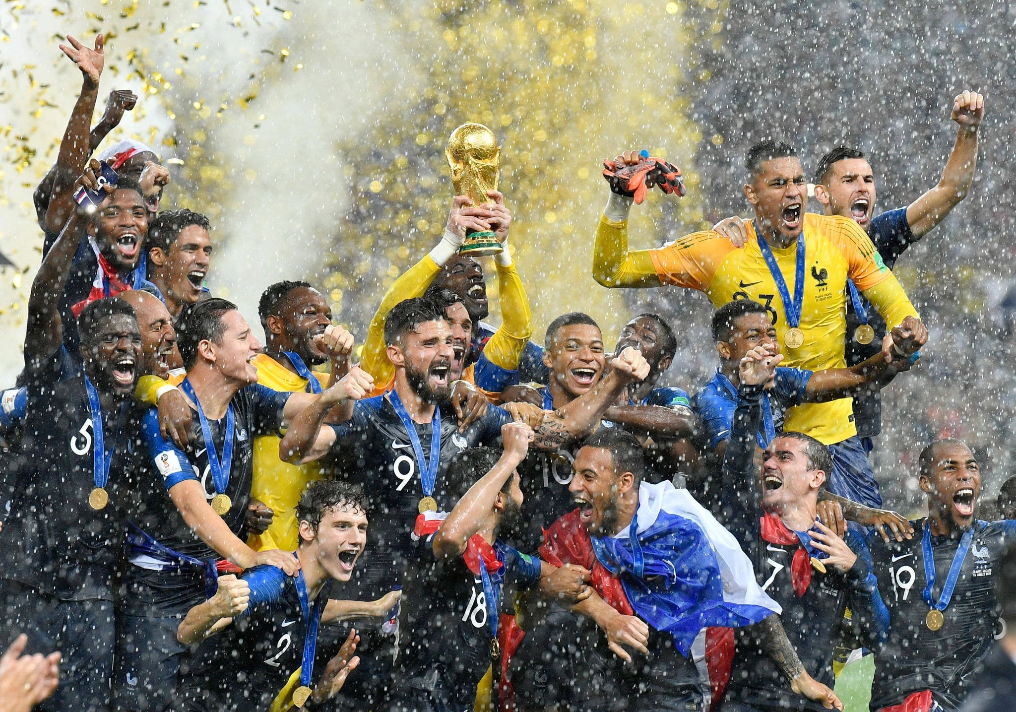 Seleção francesa foi campeã da Copa do Mundo 2018, na Rússia