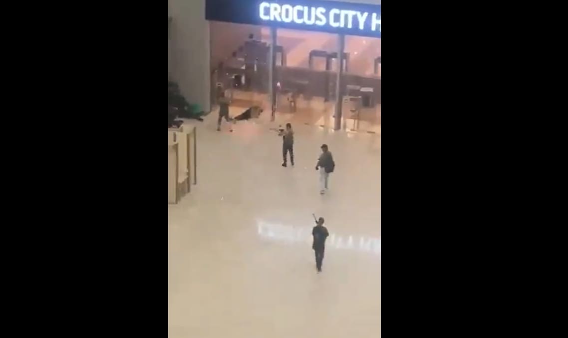 Frame de vídeo mostra ataque terrorista em Moscou, realizado há 10 dias