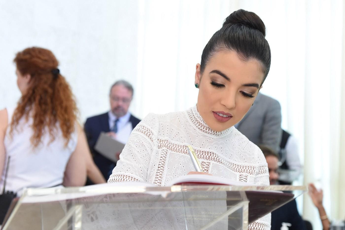 A deputada estadual Chiara Biondini (PP) tomou posse nesta quinta-feira (23)