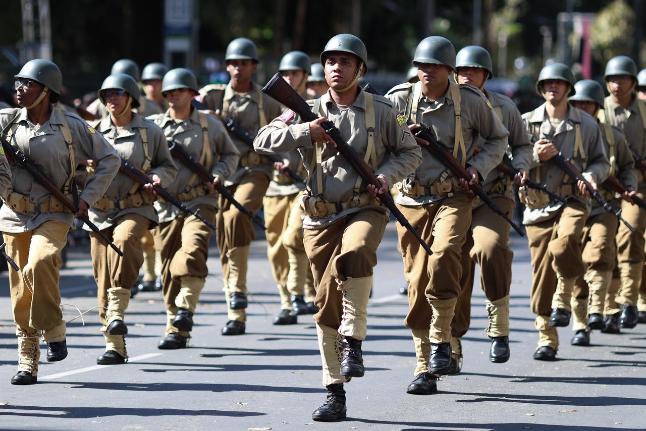 Desfile do Dia da Independência do Brasil teve a participação das diversas forças de segurança que atuam em Minas