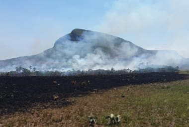 O período seco e as altas temperaturas fazem com que as chamas se espalhem com facilidade