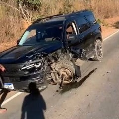 A batida deixou uma pessoa morta e outra gravemente ferida