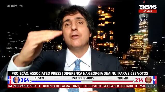Guga Chacra se disse entristecido com a sequência de mentiras de Donald Trump em seu discurso na Casa Branca