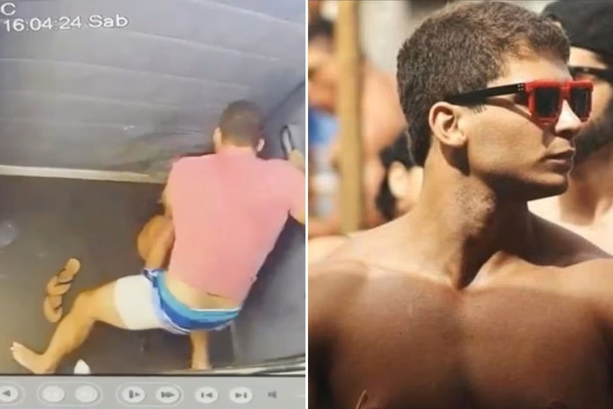 Igor desferiu mais de 60 socos na namorada em elevador