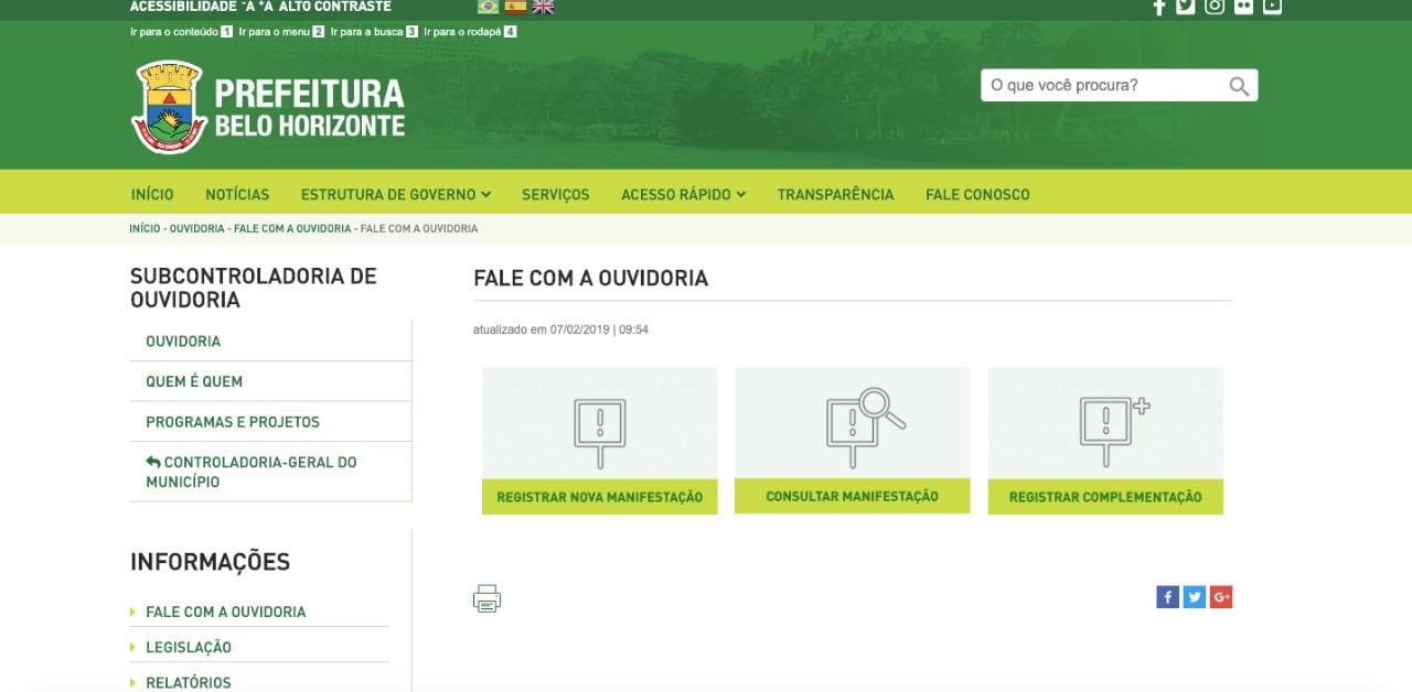 Site da PBH