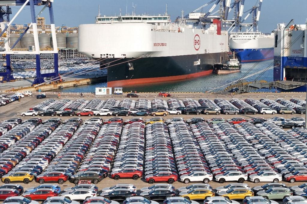 No ano passado, a China exportou 4,91 milhões de veículos