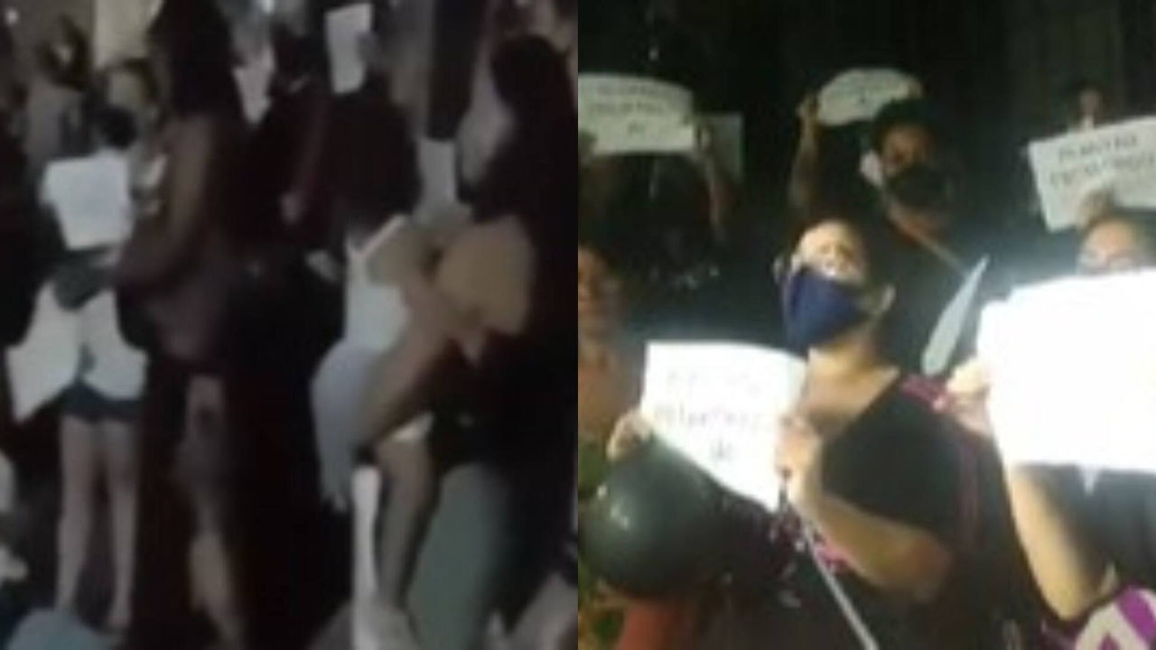 Mães protestam em São João del-Rei