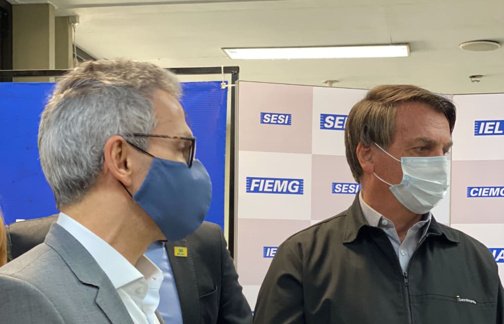 Zema e Bolsonaro em Ipatinga