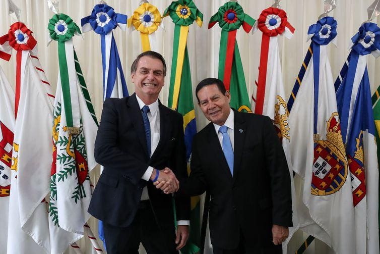 Jair Bolsonaro e Hamilton Mourão