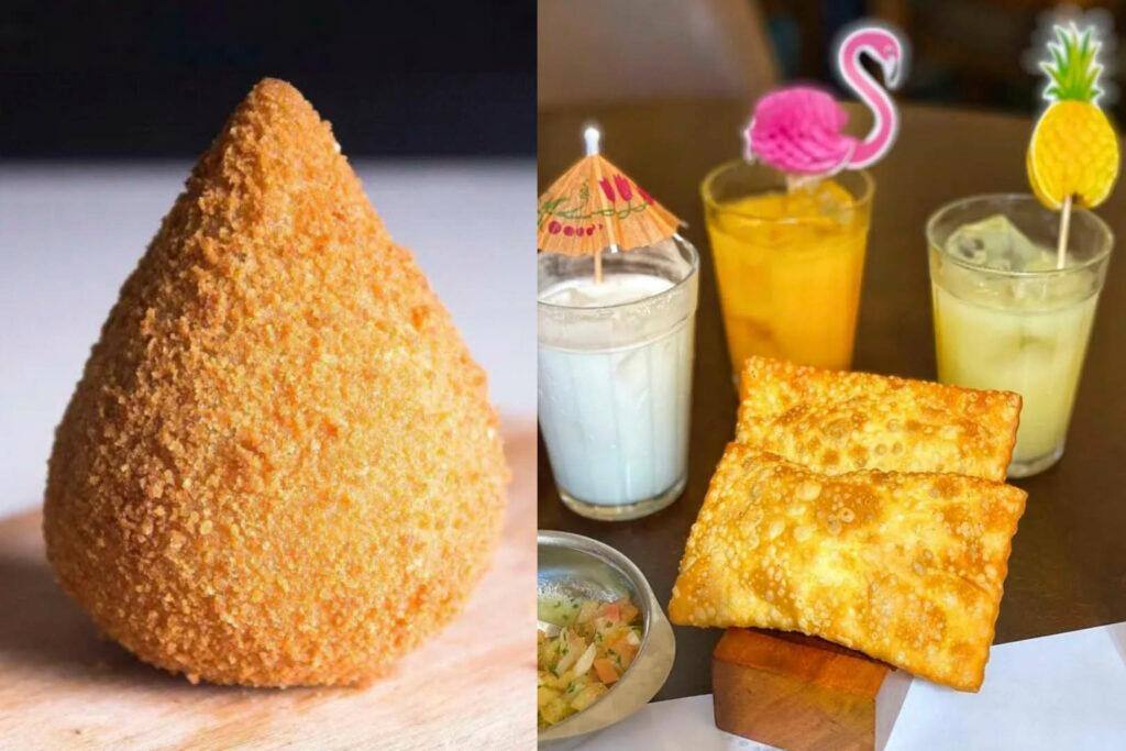 Coxinha e pastel