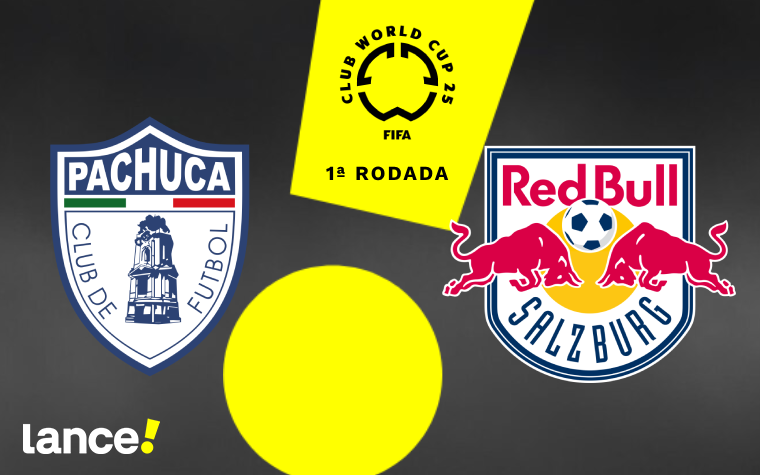 Pachuca e RB Salzburg se enfrentam pela 1ª rodada do Grupo H no Mundial de Clubes (Foto: Arte/Lance!)