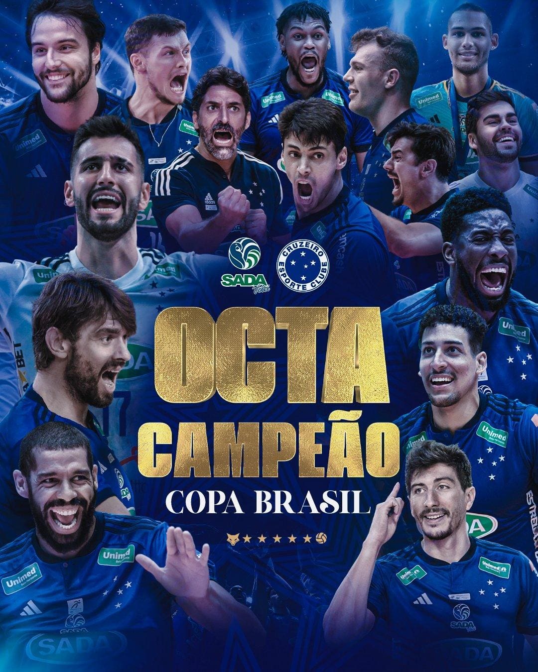 Sada Cruzeiro conseguiu mais um troféu neste domingo (10)