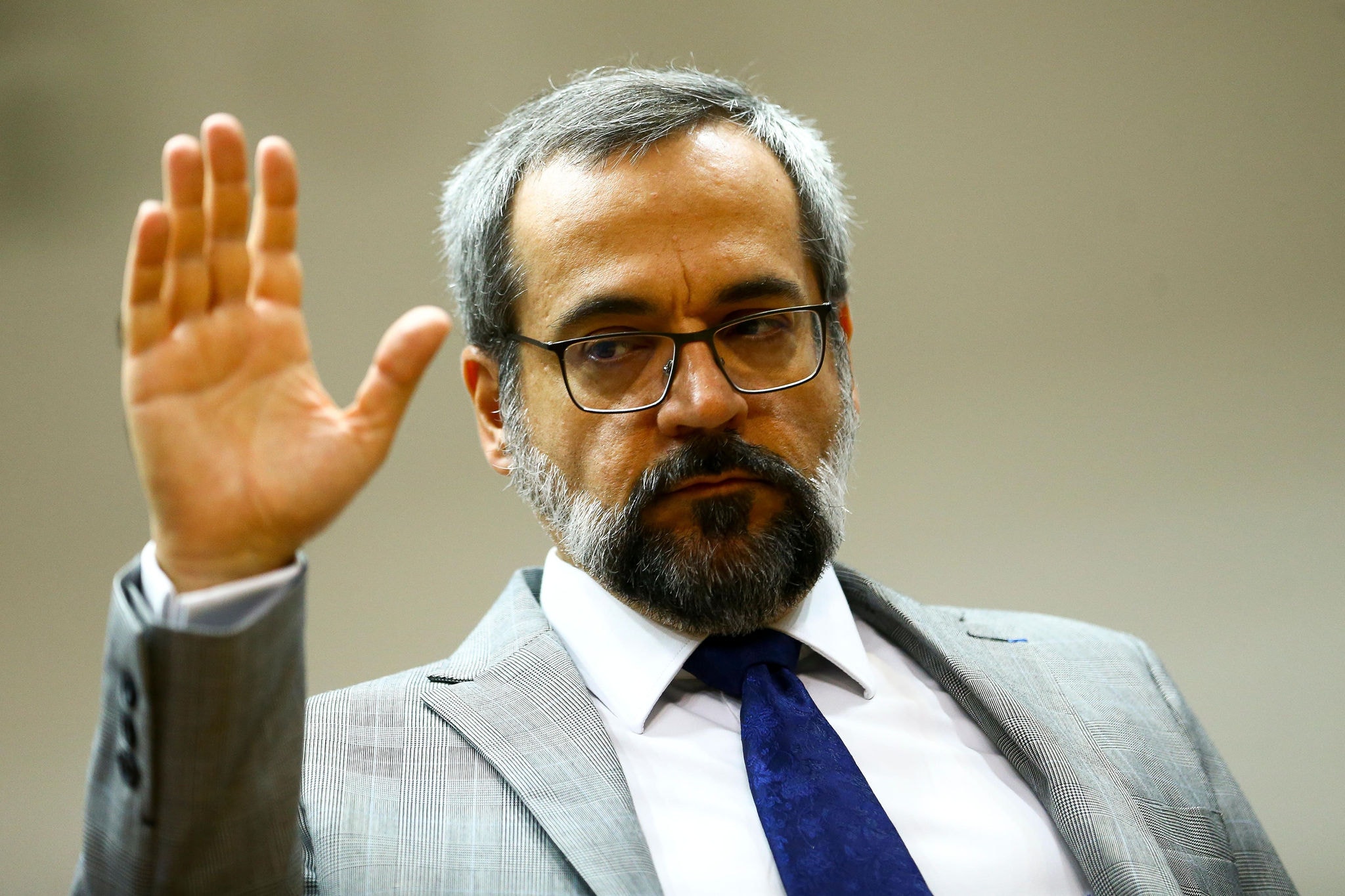 Abraham Weintraub participa do culto de Santa Ceia de 2020 no co