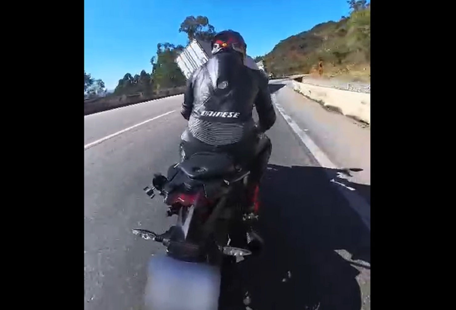 Vídeo registrou o momento exato do tombamento