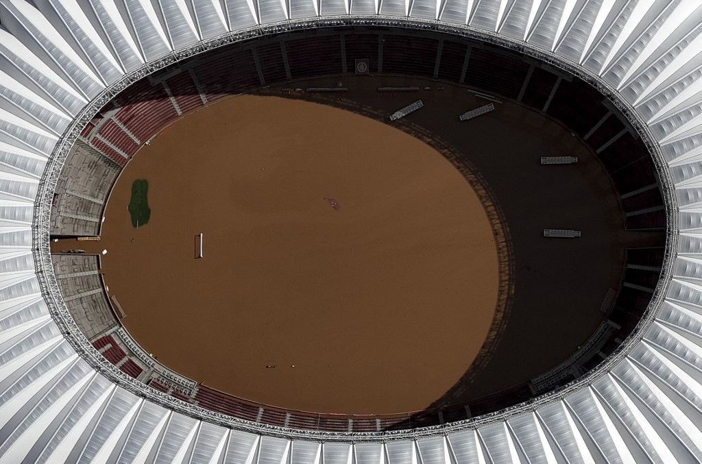 Estádio Beira-Rio, do Internacional, ficou completamente alagado