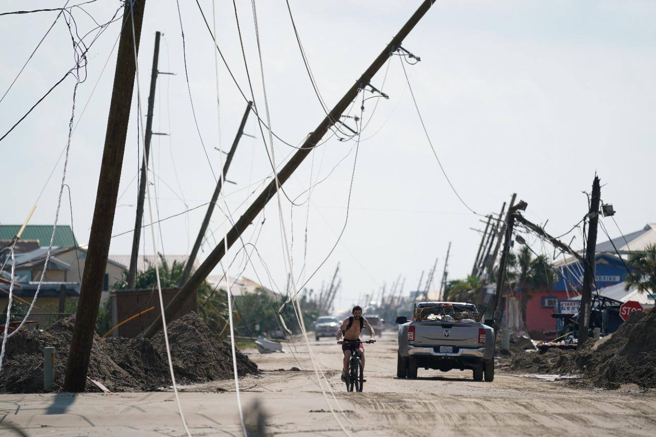 Destruição em Lousiana (EUA) provocada pela passagem do furacão Ida;
