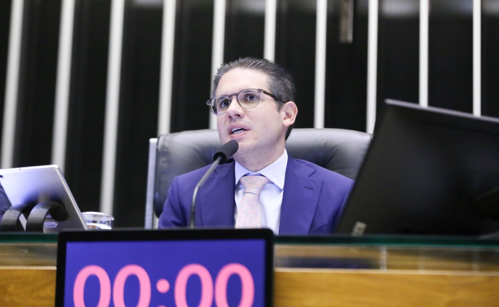 Presidente da Câmara, Hugo Motta (Republicanos-PB), se reuniu com o colégio de líderes e com os ministros Gleisi Hoffmann e Rui Costa nesta segunda-feira (16)