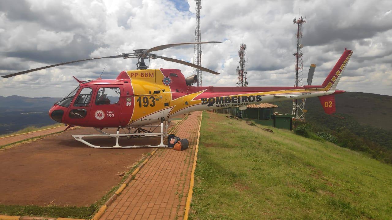 Helicóptero do Corpo de Bombeiros chegou a se deslocar até o local, mas não foi possível salvar a criança (FOTO ILUSTRATIVA)