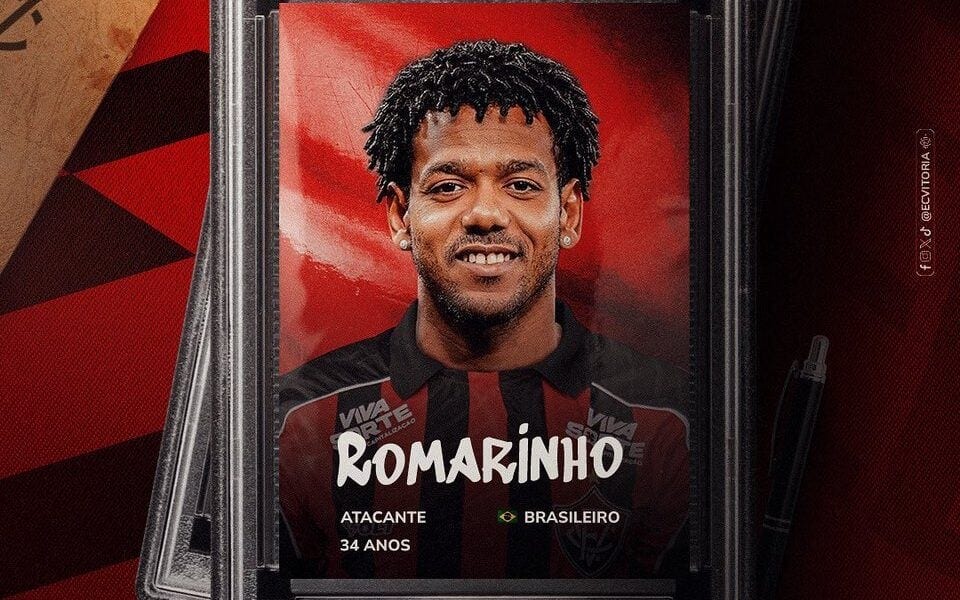 Romarinho é anunciado pelo Vitória (Foto: divulgação / EC Vitória)