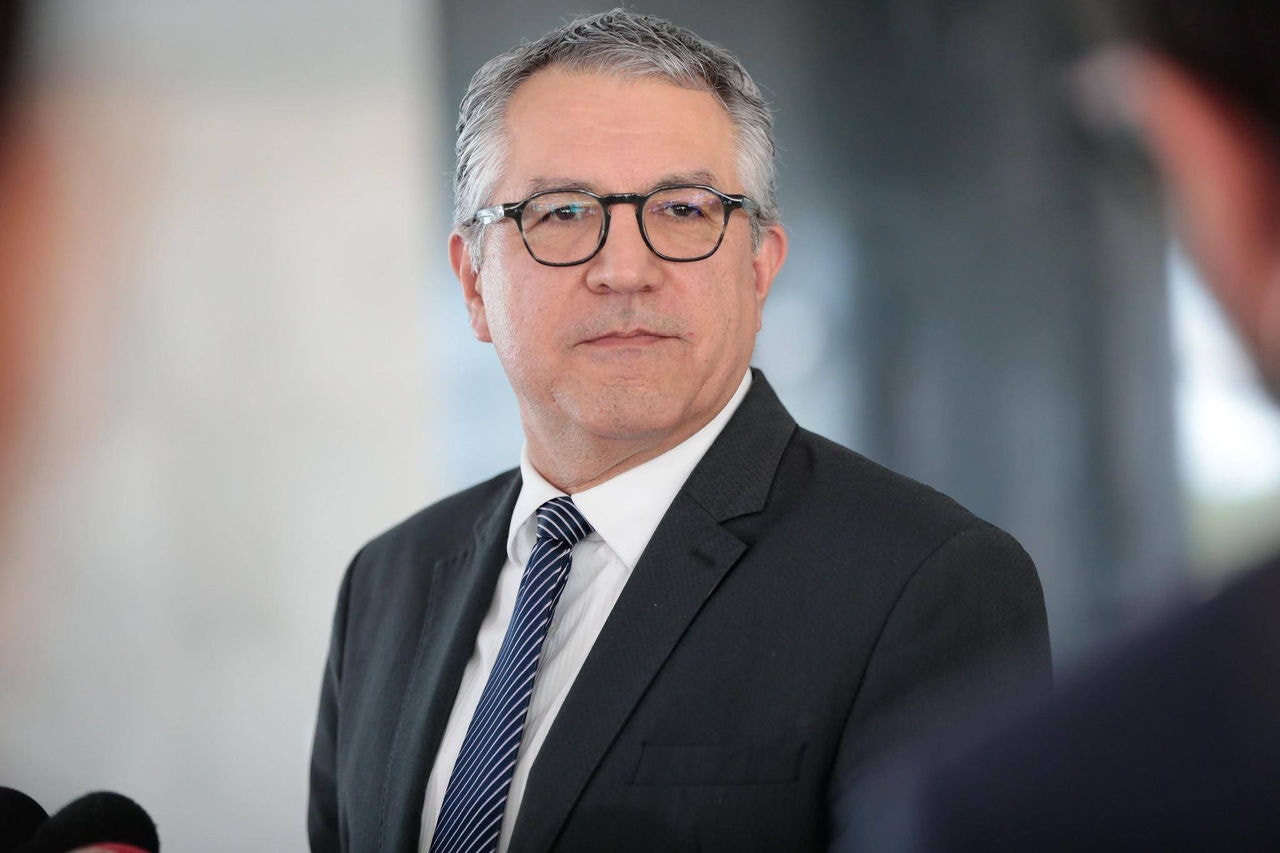 O ministro de Relações Institucionais da Presidência da República, Alexandre Padilha, no Palácio do Planalto