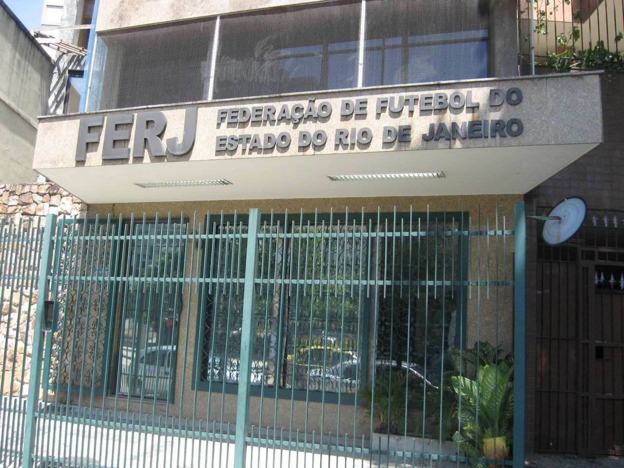 Fachada da Federação de Futebol do Rio deJaneiro