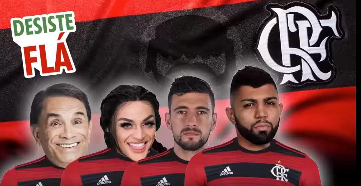 Barba, Cabelo e Bigode faz paródia de ‘Atrasadinha’ zoando o Flamengo