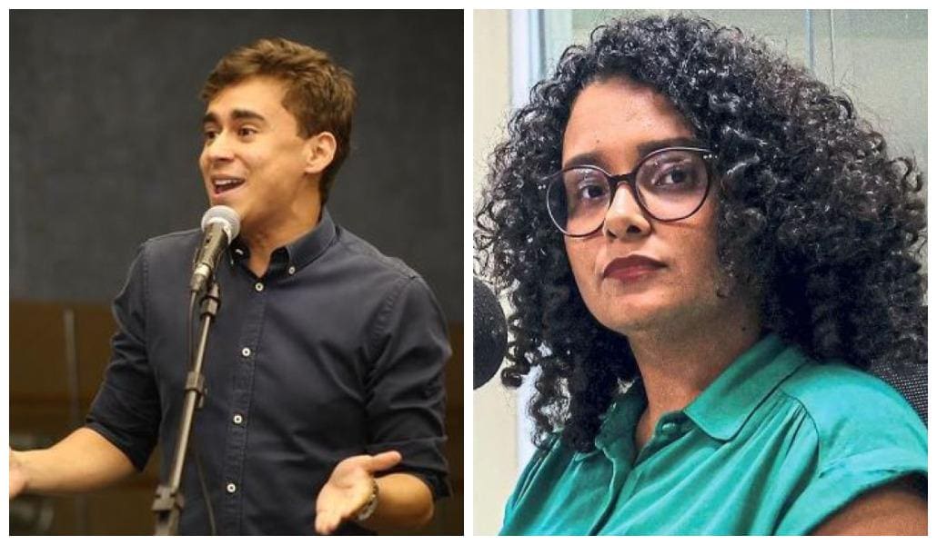 Deputado federal Nikolas Ferreira e vereadora Iza Lourença