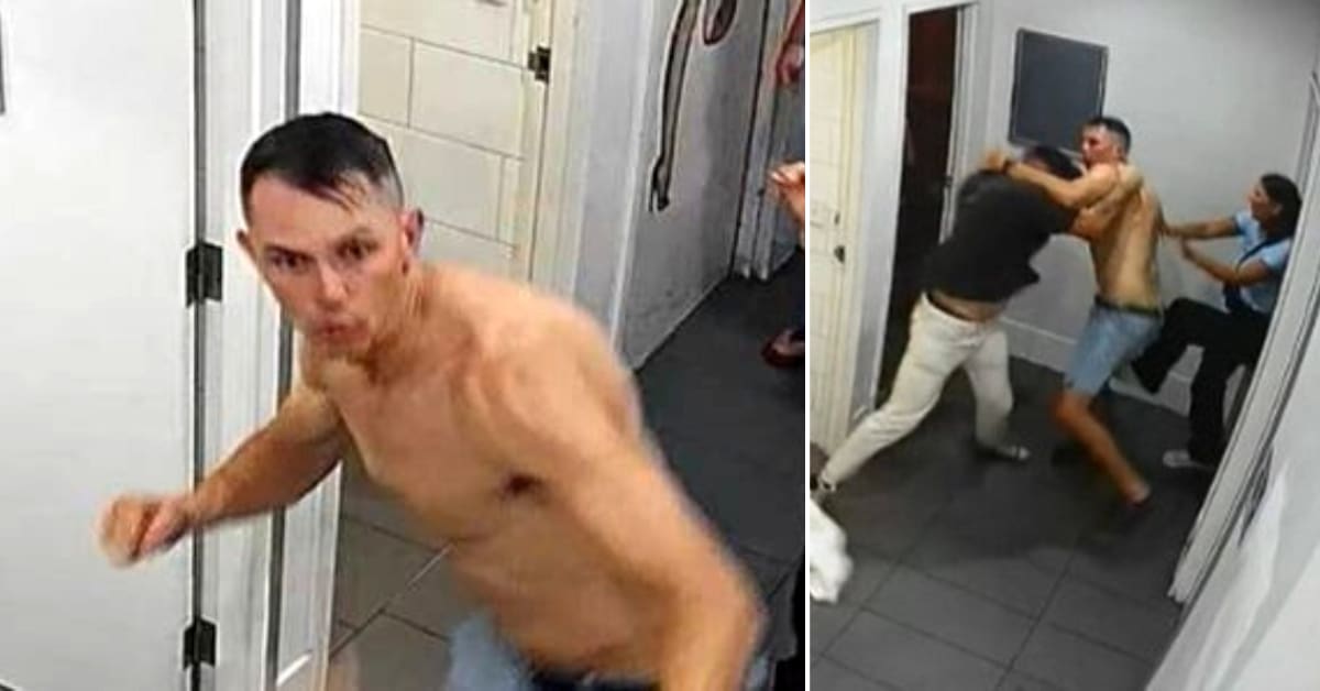 Homem partiu para cima de faxineiro depois de ser impedido de continuar a fazendo sexo no banheiro para deficientes