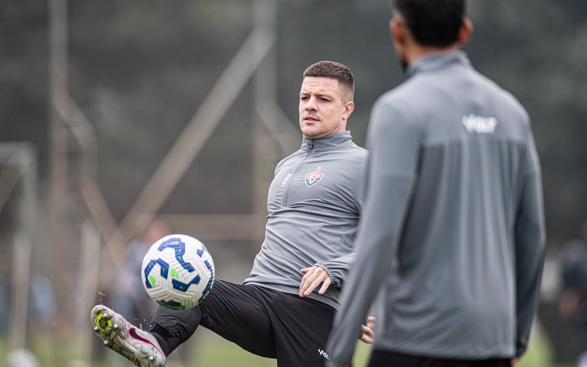 Renato Kayzer em último treino do Vitória antes do jogo contra o Inter (Foto: Victor Ferreira / EC Vitória)