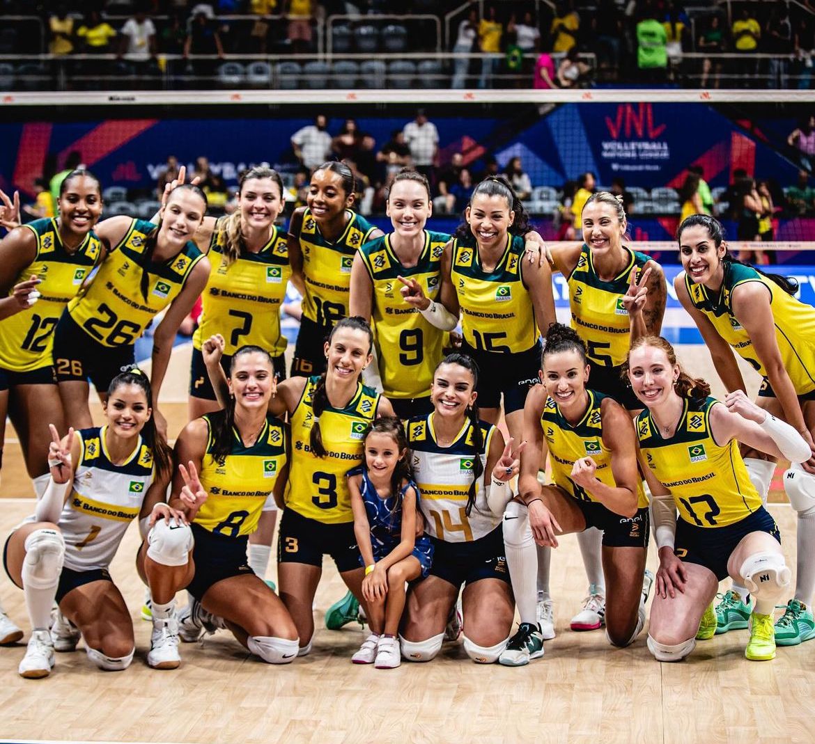 Seleção brasileira é a mais velha da VNL 2025 em média de idade