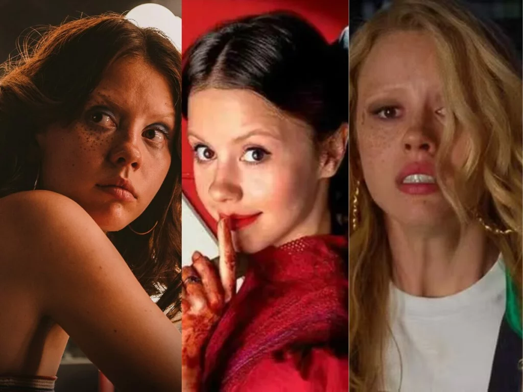 Mia Goth em X, Pearl e MaXXXine