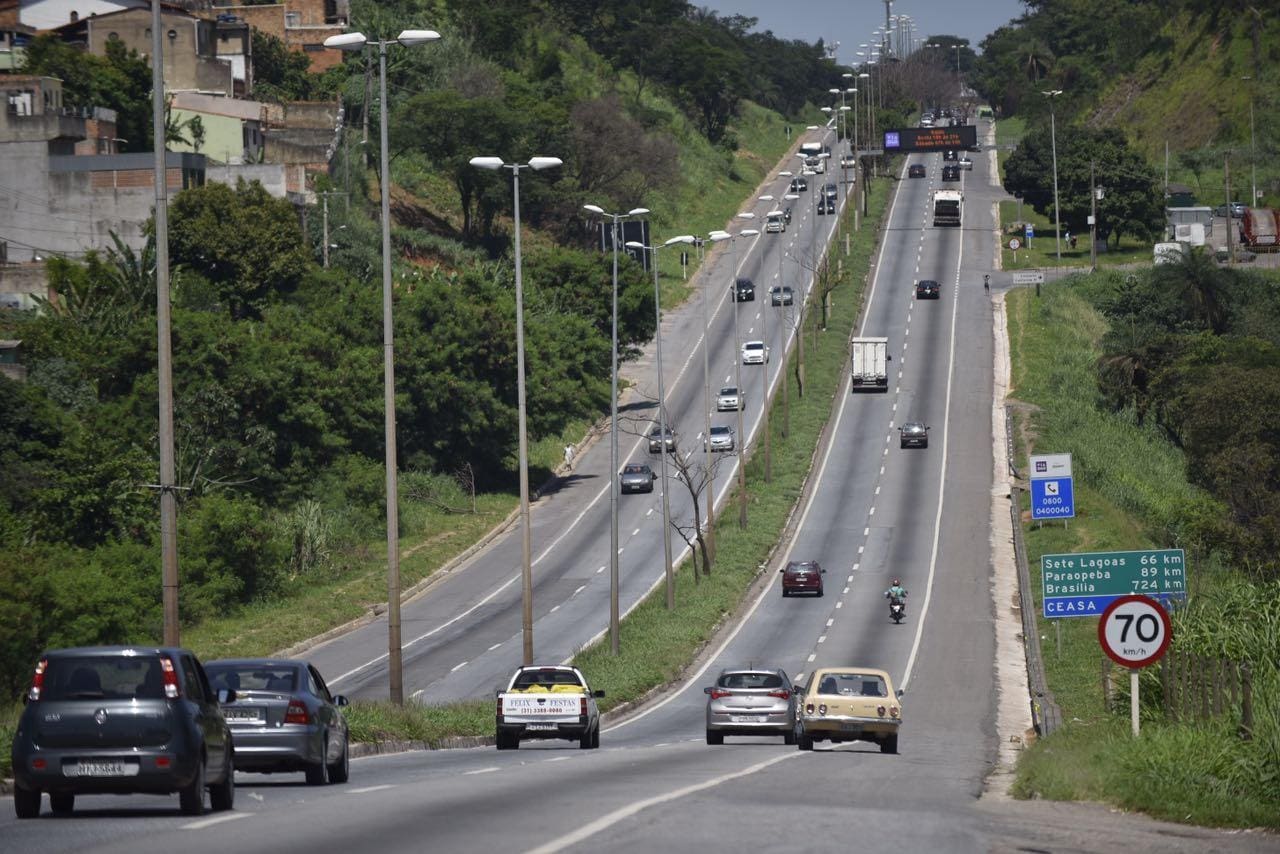 BR-040, na saída para Brasília