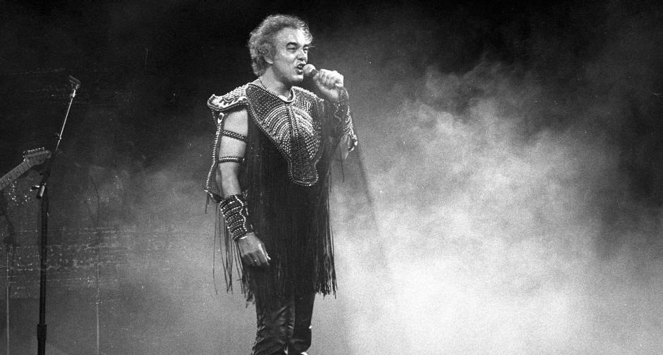 Erasmo Carlos no palco do Rock in Rio em 1985