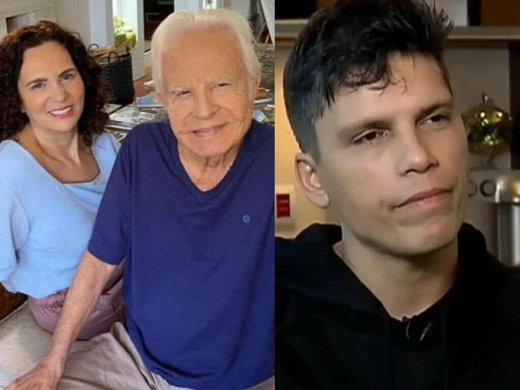 Fátima Sampaio e Cid Moreira haviam pedido medida protetiva contra o filho Roger, disse ele justificando ausência no velório do pai