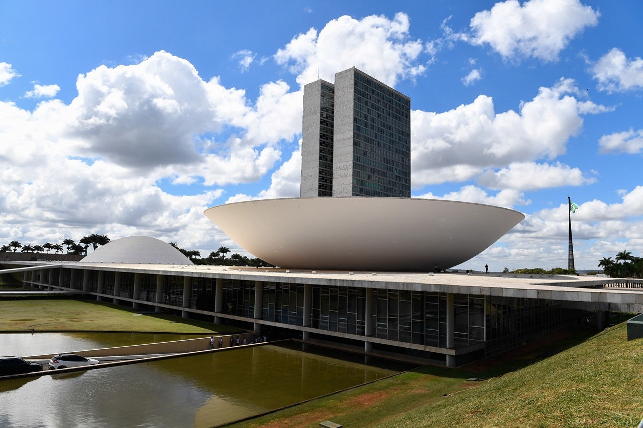 Fachada do Congresso Nacional. 