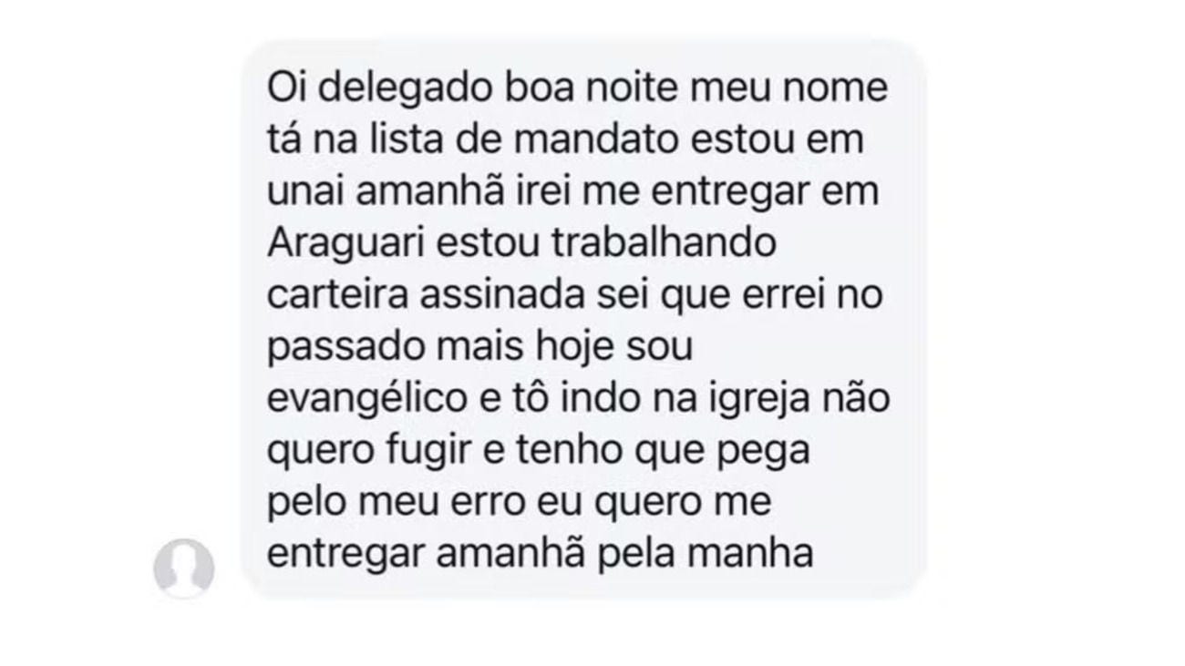 Mensagem foi divulgada nas redes sociais e elogiada por usuários do Instagram
