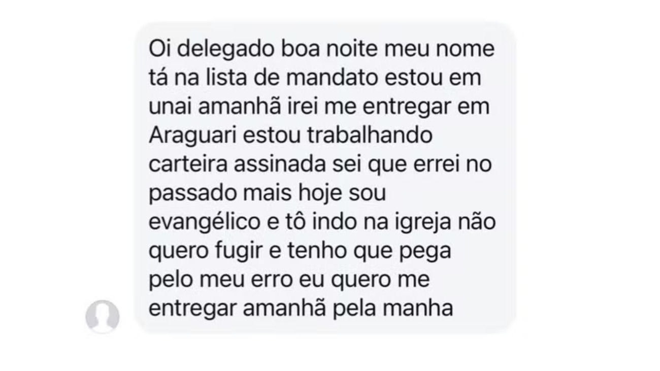 Mensagem foi divulgada nas redes sociais e elogiada por usuários do Instagram