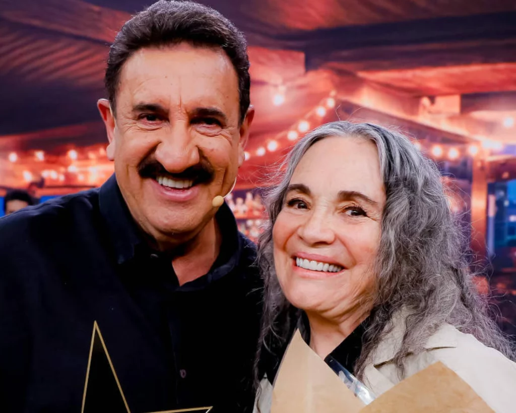Ratinho e Regina Duarte
